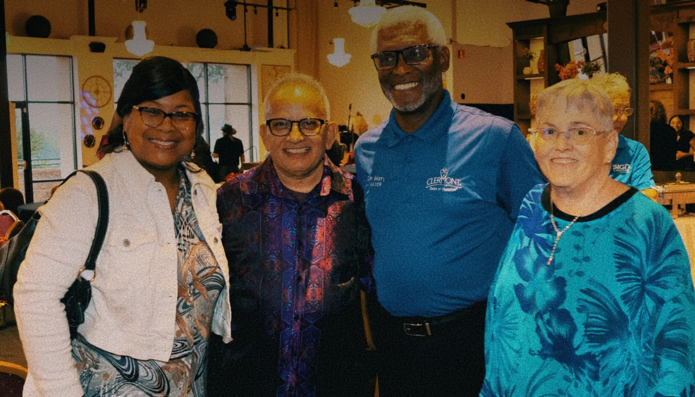 Candid moment from The Venue Clermont grand opening and ribbon cutting celebration